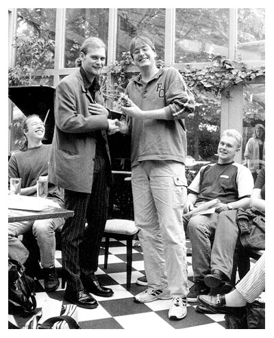 Wahl zum 2. Vorsitzenden. Thomas, Jens, Blumenbeauftragter und Tim.