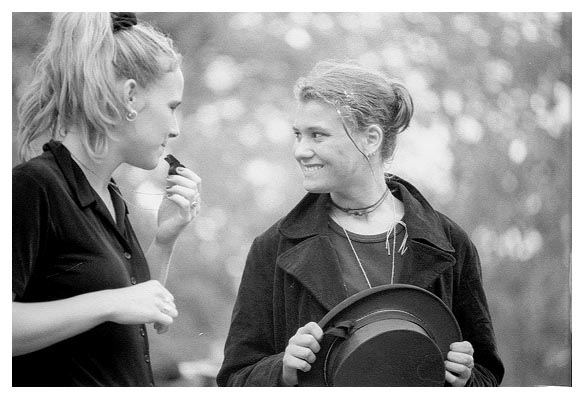 Birte Blunck auf ihrem Abiumzug 1997.