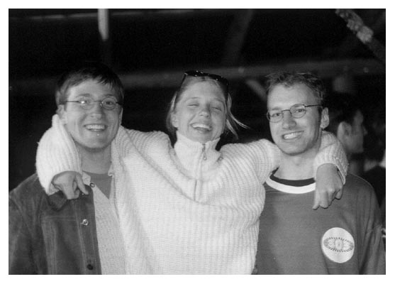 Benni, Annika & Bernd. 1999 Abifete Immenstedt.