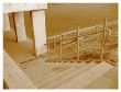 Eine neue Treppe zu den Sporthallen.