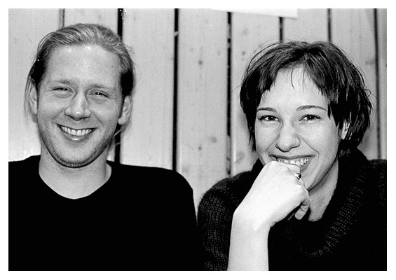 Sven Jacobs und Gesche Meeder. 1999 während des HPH-Cups 1999.