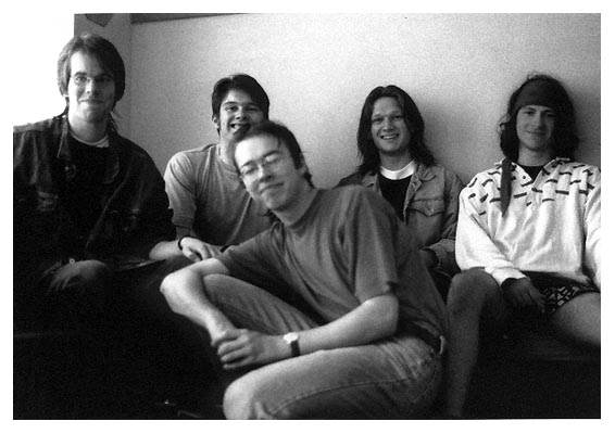 Timo Appelles, Dirk Sex Dree&szlig;en, Thomas Lorenzen, Tim Otto und Sven Carstensen. Juchhei&szlig;a&szlig;a. 1993.