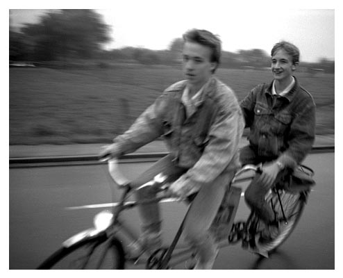 Zu Besuch in Wester-Ohrstedt. Gunter und Fiede. 1987.