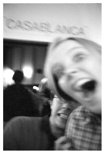 In der Sneak. Han und Mareike. Und Tobi als Fotograf. 2001.