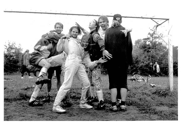 1995: Arne K., Okke, Timo D., Jan K., Hanno, Marc, Jens R&uuml;cken.