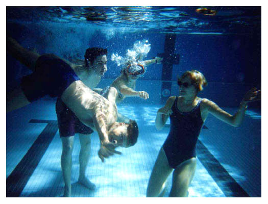 Rol, Kathia, Uli und Solve unter Wasser. Ein Geschenk f&uuml;r Inga L. 