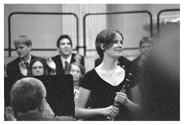 Anja Striberny nach einem fulminanten Solo. 2003.