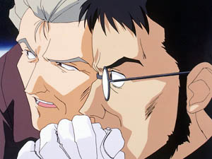 Fuyuzuki ber&auml;t Gendo, der aber trotzdem seinen Willen durchsetzt.