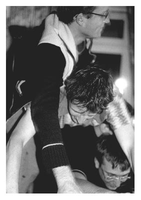 Von oben nach unten: Benni, Tamara, Han & Flo. 2000.