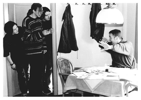 Conny, Thomas, Rol und der erschrockene Niels. Nat&uuml;rlich ist nichts gestellt....