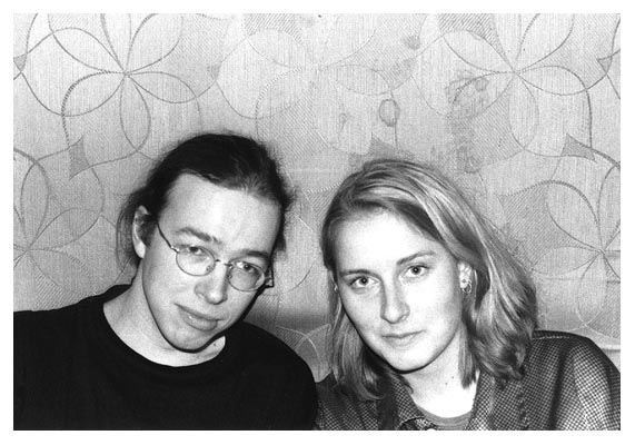 Thomas und Kathia in Berlin. 1997.